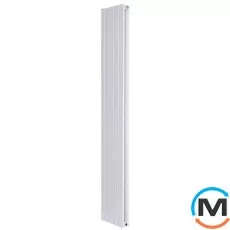 Вертикальный радиатор отопления ARTTIDESIGN Terni II 5/1800/295/50 белый матовый, Подключение радиатора: Боковое, Цвет: Белый, Высота (мм): 1800, Количество рядов: 2, Длина (мм): 295, фото 
