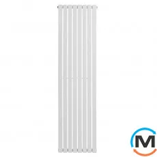 Вертикальный радиатор отопления ARTTIDESIGN Terni 8/1800/472/50 белый матовый, Подключение радиатора: Боковое, Цвет: Белый, Высота (мм): 1800, Количество рядов: 1, Длина (мм): 472, фото 