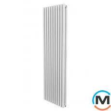 Радиатор ARTTIDESIGN Ancona II 10/1800/460/50 белый матовый вертикальный дизайнерский, Исполнение: Вертикальный, Цвет: Белый, Высота (мм): 1800, Глубина (мм): 110, Ширина (мм): 460, Кол-во секций: 10, фото 