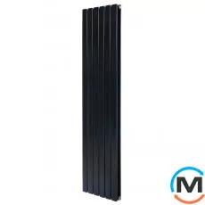 Радиатор ARTTIDESIGN Livorno II 6/1800/408 черный матовый вертикальный дизайнерский, фото 