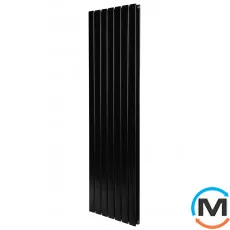 Радиатор ARTTIDESIGN Livorno II 7/1800/476 черный матовый вертикальный дизайнерский, фото 