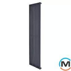 Радиатор ARTTIDESIGN Lucca 10/1800/456/50 серый матовый дизайнерский вертикальный, Цвет: Серый, Ширина (мм): 456, Кол-во секций: 10, фото 