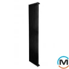 Радиатор ARTTIDESIGN Pesaro 10/1800/360/50 черный матовый вертикальный дизайнерский, Цвет: Черный, Глубина (мм): 150, Ширина (мм): 360, фото 