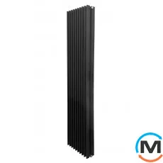 Радиатор ARTTIDESIGN Pesaro II10/1800/360/50 черный матовый вертикальный дизайнерский, Цвет: Черный, Глубина (мм): 200, Ширина (мм): 360, фото 