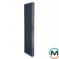 Радиатор ARTTIDESIGN Pesaro II10/1800/360/50 серый матовый вертикальный дизайнерский, Цвет: Серый, Глубина (мм): 200, Ширина (мм): 360, фото 