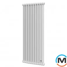 Трубчатый радиатор DeLonghi Multicolumn H=2000 2-12 (секций) конфигурация 0 (боковое 1/2") RAL9016 нижнее подключение, Подключение радиатора: Боковое, Исполнение: Вертикальный, Цвет: Белый, Диаметр вход/выход: 1/2", Высота (мм): 2000, Ширина (мм): 552, Глубина (мм): 66, фото 