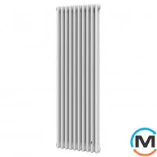 Трубчатый радиатор DeLonghi Multicolumn H=2000 3-10 (секций) конфигурация 0 (боковое 1/2") RAL9016 нижнее подключение, Подключение радиатора: Боковое, Исполнение: Вертикальный, Цвет: Белый, Диаметр вход/выход: 1/2", Высота (мм): 2000, Ширина (мм): 460, Глубина (мм): 107, фото 