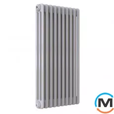 Трубчастий радіатор DeLonghi Multicolumn H=300 3-2 (секцій) конфігурація 99 (бічне 11/4") RAL1013 MATT нижнє підключення, Підключення радіатора: Бокове, Виконання: Горизонтальний, Колір: Пісочний, Діаметр вхід/вихід: 1 1/4", Висота (мм): 300, Ширина (мм): 92, Глибина (мм): 107, фото 