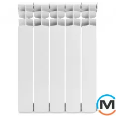 Биметаллический радиатор Mirado 96/500 (5 секций), Цвет: Белый, Кол-во секций: 5, фото 