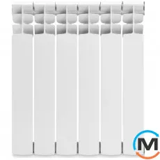Биметаллический радиатор Mirado 96/500 (6секций), Цвет: Белый, Кол-во секций: 6, фото 