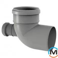 Колено канализационное Valsir с верхним отводом HTB Ø110/50 87°/30°, фото 