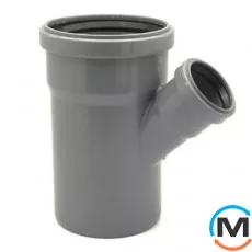 Тройник канализационный Valsir Ø90/40 HTEA редукционный 45°, фото 