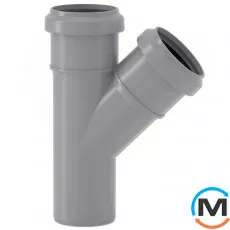 Тройник канализационный Valsir Ø90/90 HTEA 45°, фото 