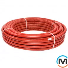 Труба Valsir в ізоляції металопластикова PEXAL Ø16 х 2 мм ЧЕРВОНА (бухта 50 м), Модифікація: Бухта 50 м, Колір: червоний, Діаметр (мм): 16, фото 