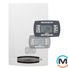 Газовий котел Baxi NUVOLA 3 COMFORT 280i, Тип котла: Газовий традиційний, Теплова потужність (кВт): 28, Вбудований бойлер: Так, Модифікація: З виносною панеллю, Обсяг (л): 60, Кількість контурів: 2, Спосіб відведення газів: Димар, фото 