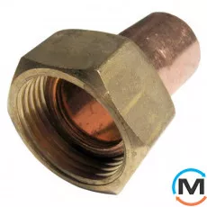 Медная накидная гайка IBP (под конус) 15 - 1/2", Вариант: Под конус, Тип резьбы: Накидная гайка, Диаметр резьбы: 1/2", Диаметр (мм): 15, фото 