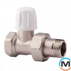 Прямой нижний клапан Icma 815 3/4", Диаметр резьбы: 3/4", Исполнение: Прямой, Цвет: Никелированный, фото 