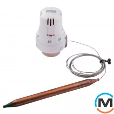 Термостатическая головка Icma 992 с выносным датчиком 20-70С, 30х1,5, фото 