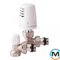 Термостатичний комплект Icma KIT1100 1/2" кутовий, фото 