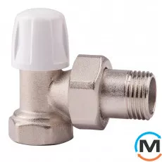 Угловой нижний клапан Icma 805 1/2", Диаметр резьбы: 1/2", Исполнение: Угловой, Цвет: Никелированный, фото 