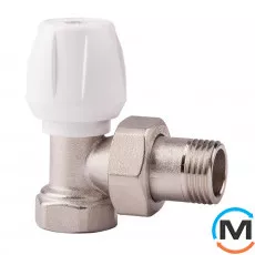 Угловой ручной вентиль Icma 803 3/4", Диаметр резьбы: 3/4", Исполнение: Угловой, Цвет: Никелированный, фото 