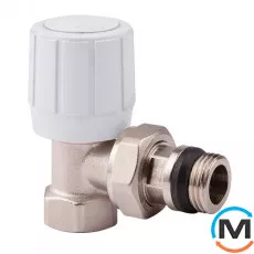 Угловой ручной вентиль Icma 951 3/4", Диаметр резьбы: 3/4", Исполнение: Угловой, Цвет: Никелированный, фото 