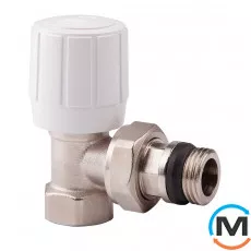 Угловой термостатический вентиль Icma 974 1/2", Диаметр резьбы: 1/2", Исполнение: Угловой, Цвет: Никелированный, фото 