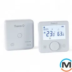 Беспроводной комнатный термостат с WiFi управлением Tervix Pro Line для газового/электрического котла + USB, Цвет: Белый, фото 