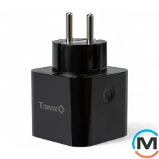 Розумна розетка Tervix Pro Line WiFi Socket Black, Колір: Чорний, Керуючий сигнал: WiFi (2.4 ГГц), фото 