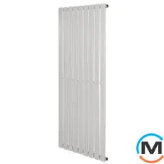 Вертикальный дизайнерский радиатор отопления ARTTIDESIGN Livorno 11/1800/748/50 белый матовый, Исполнение: Вертикальный, Цвет: Белый, Высота (мм): 1800, Глубина (мм): 79, Кол-во секций: 11, Длина (мм): 748, фото 