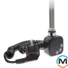 Электрический ТЭН Schlosser 1.0 600 W черный мат (с кабелем), Цвет: Матовый черный, Макс. мощность (Вт): 600, фото 