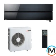 Кондиціонер Mitsubishi Electric Преміум інвертор Чорний онікс, Колір: Чорний, Площа приміщення (кв.м): 61, фото 