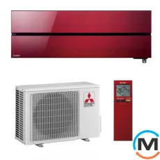 Кондиционер Mitsubishi Electric Премиум инвертор Рубиново-красный MSZ-LN35VG2R/MUZ-LN35VG2 -15°С до 35 м², Цвет: Красный, Площадь помещения (кв.м): 35, фото 