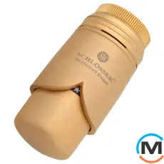 Термостатическая головка Schlosser BRILLANT SH (М30х1,5) золото мат, фото 