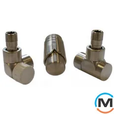 Комплект термостатический Schlosser LUX осевой левый GZ 1/2 х 16x2 mm PEX сталь, фото 