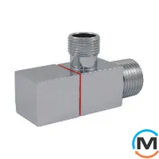 Кран санитарный Schlosser Square угловой DN15 GZ 1/2" x 1/2" хром, фото 
