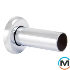 Маскирующая трубка Schlosser с розеткой d трубки =22mm d розетки=45mm l=80mm хром, фото 