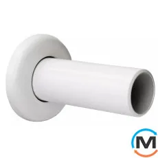 Маскирующая трубка Schlosser с розеткой d трубки =22mm d розетки=45mm l=80mm RAL9005 черный мат, фото 
