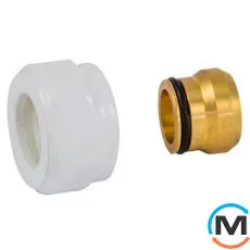 Резьбовое соединение для медных труб Schlosser GW M 22x1,5 x 15 mm Cu белый, фото 
