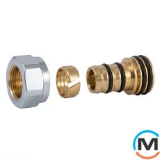 Резьбовое соединение Schlosser для пластиковых труб GW M 22x1,5 x 16x2 mm PEX белый, фото 