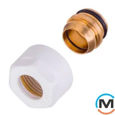 Резьбовое соединение Schlosser GW 3/4 x 15 mm Cu белое, фото 
