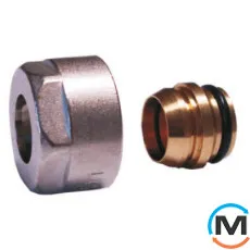 Резьбовое соединение Schlosser GW 3/4 x 15 mm Cu никелированное, фото 