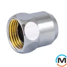 Резьбовое соединение Schlosser GW 3/8 x 10 mm Cu хром, фото 