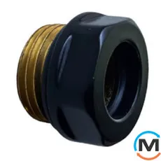 Резьбовое соединение Schlosser GZ 1/2 x 15 mm Cu RAL9005 черный мат, фото 