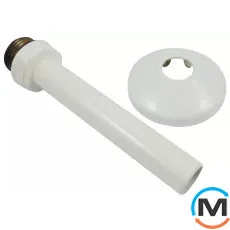 Соединительная трубка Schlosser с розеткой GZ1/2 x 15mm Cu l=110mm белая, фото 