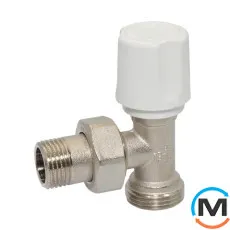 Кран радіаторний Bianchi 1/2" х 3/4"E (євроконус) кутовий, фото 