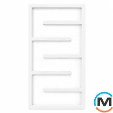 Полотенцесушитель Genesis-Aqua Infinite DRY 1200x530 білий, фото 