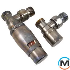 Комплект термостатический Schlosser Elegant Mini угловой GZ 1/2" x M22x1,5 Technoline, фото 