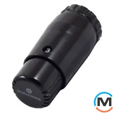 Термостатична головка Schlosser MINI Diamant RAL9005 мат, фото 
