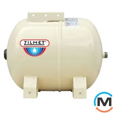 Розширювальний бак Zilmet Hydro-Plus E 24 л горизонтальний 1" G 10 бар нержавіюча сталь, фото 